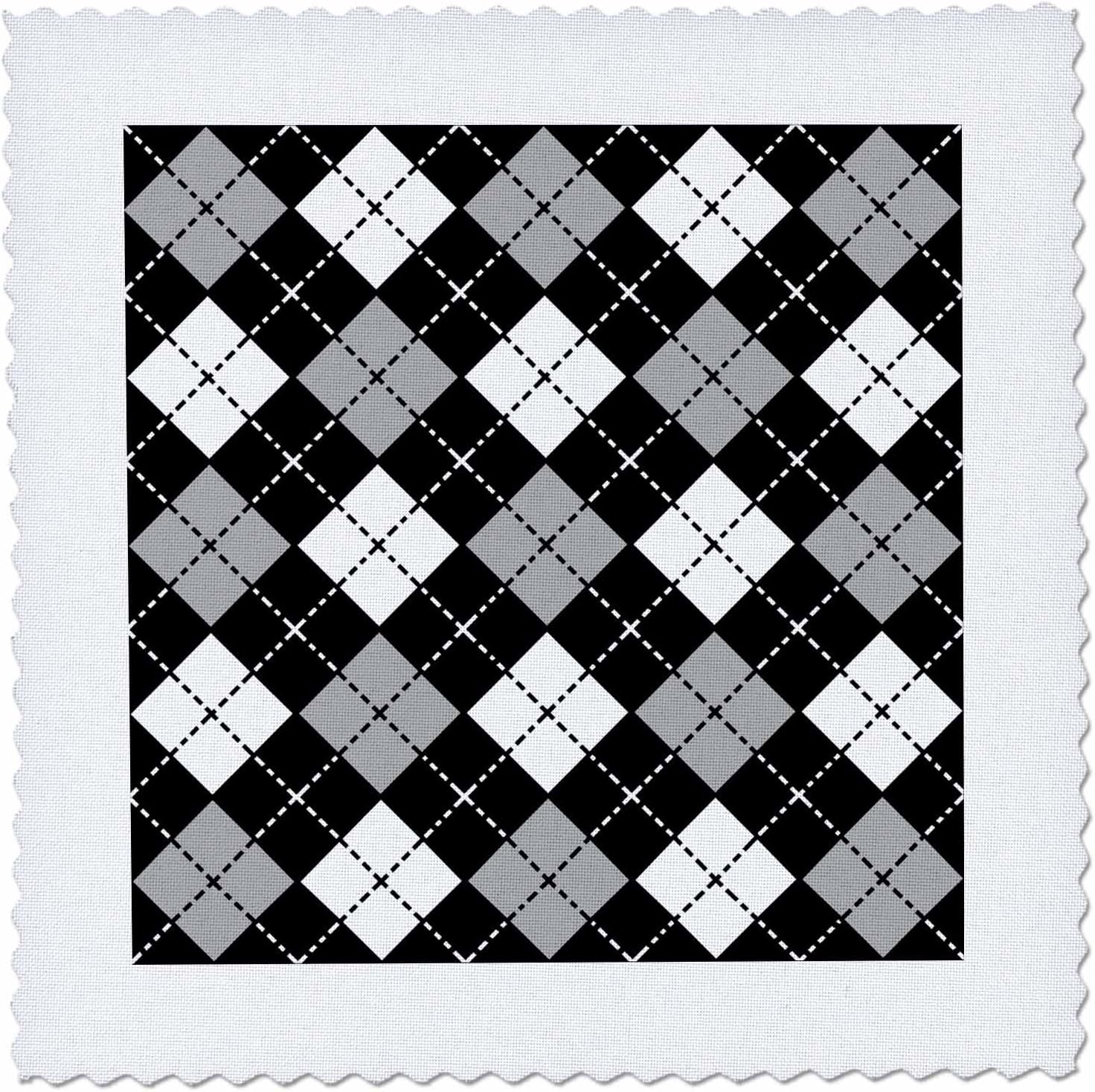 qs 20420 janna salak 设计印花与图案 – 彩色菱形设计灰色黑色白色